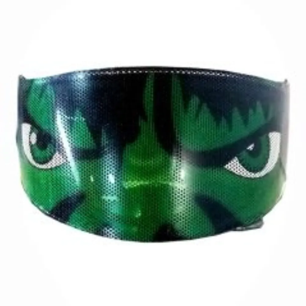 ADHESIVO DECORATIVO AZUL PARA LA MICA DEL CASCO