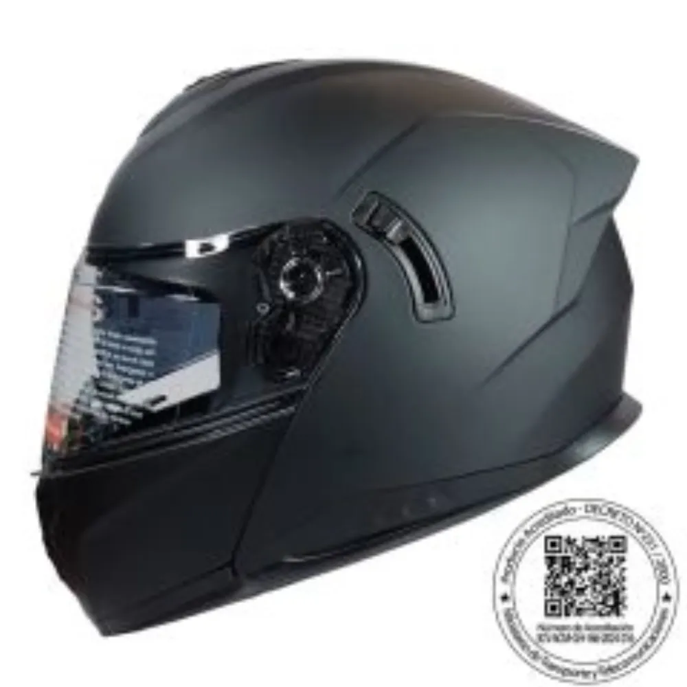 CASCO ABATIBLE GHB 166 NEGRO MATTE de GHB