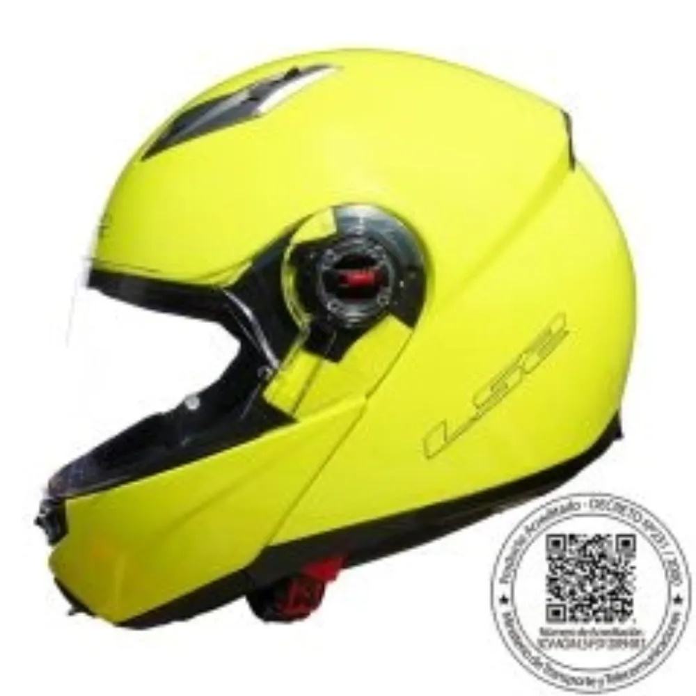 CASCO ABATIBLE LS2 FF370 EASY AMARILLO FLUO de LS2 Helmets