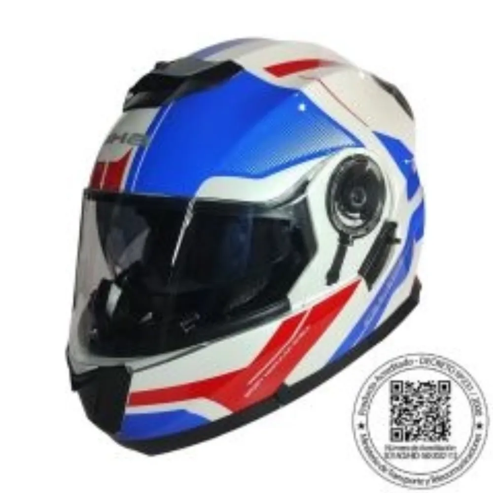 CASCO GHB 160 FINISHING BLANCO AZUL ROJO de GHB