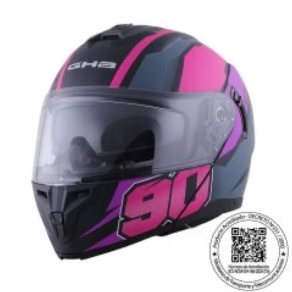 CASCO GHB 166 NINETY NEGRO ROSA MORADO MATE de GHB
