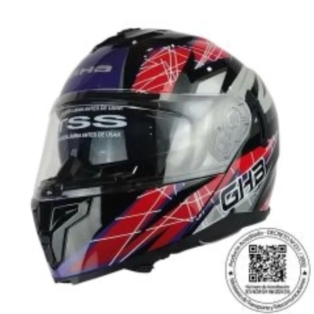CASCO GHB 166 SCORING NEGRO MORADO de GHB