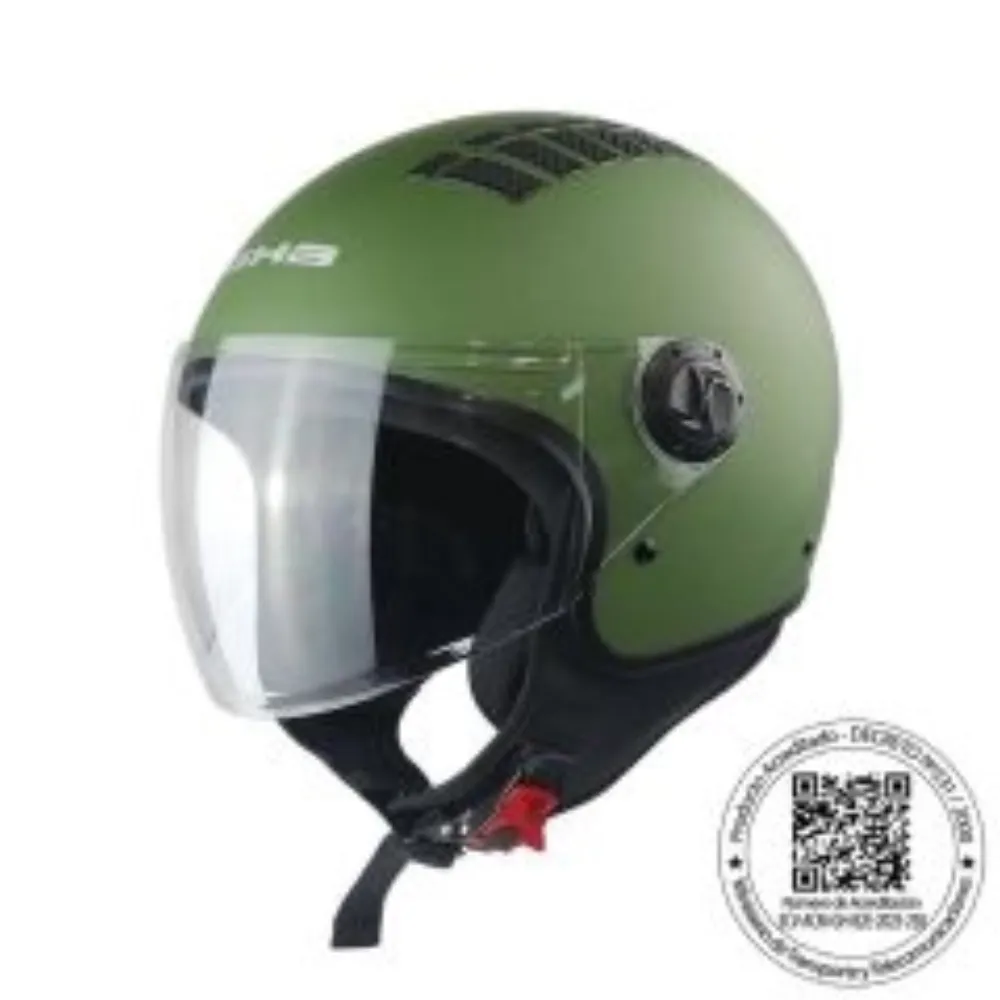 CASCO GHB 230 VERDE MILITAR MATTE de GHB