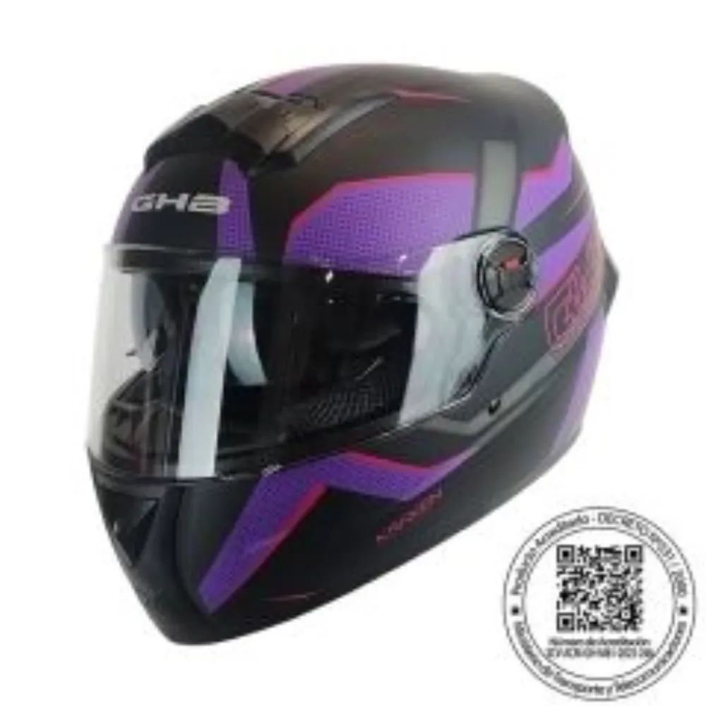 CASCO GHB M-61 KRAXEN NEGRO MORADO MATE de GHB