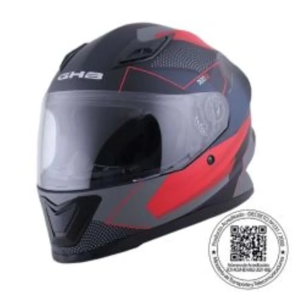 CASCO GHB M-62 DEXTER NEGRO ROJO MATTE de GHB