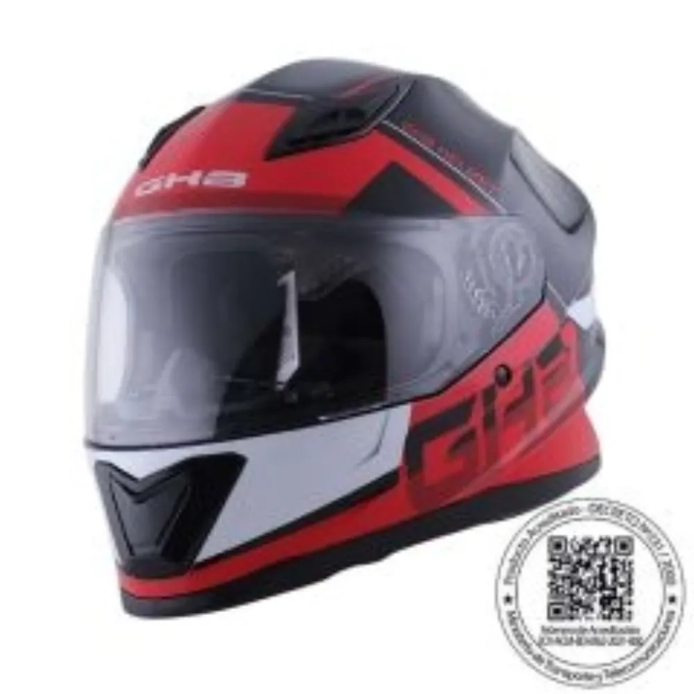 CASCO GHB M-62 TOOL NEGRO ROJO MATE de GHB
