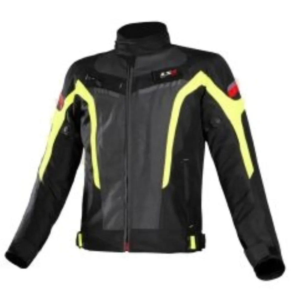 CHAQUETA LS2 WOLF NEGRA GRIS AMARILLA de LS2 Garment