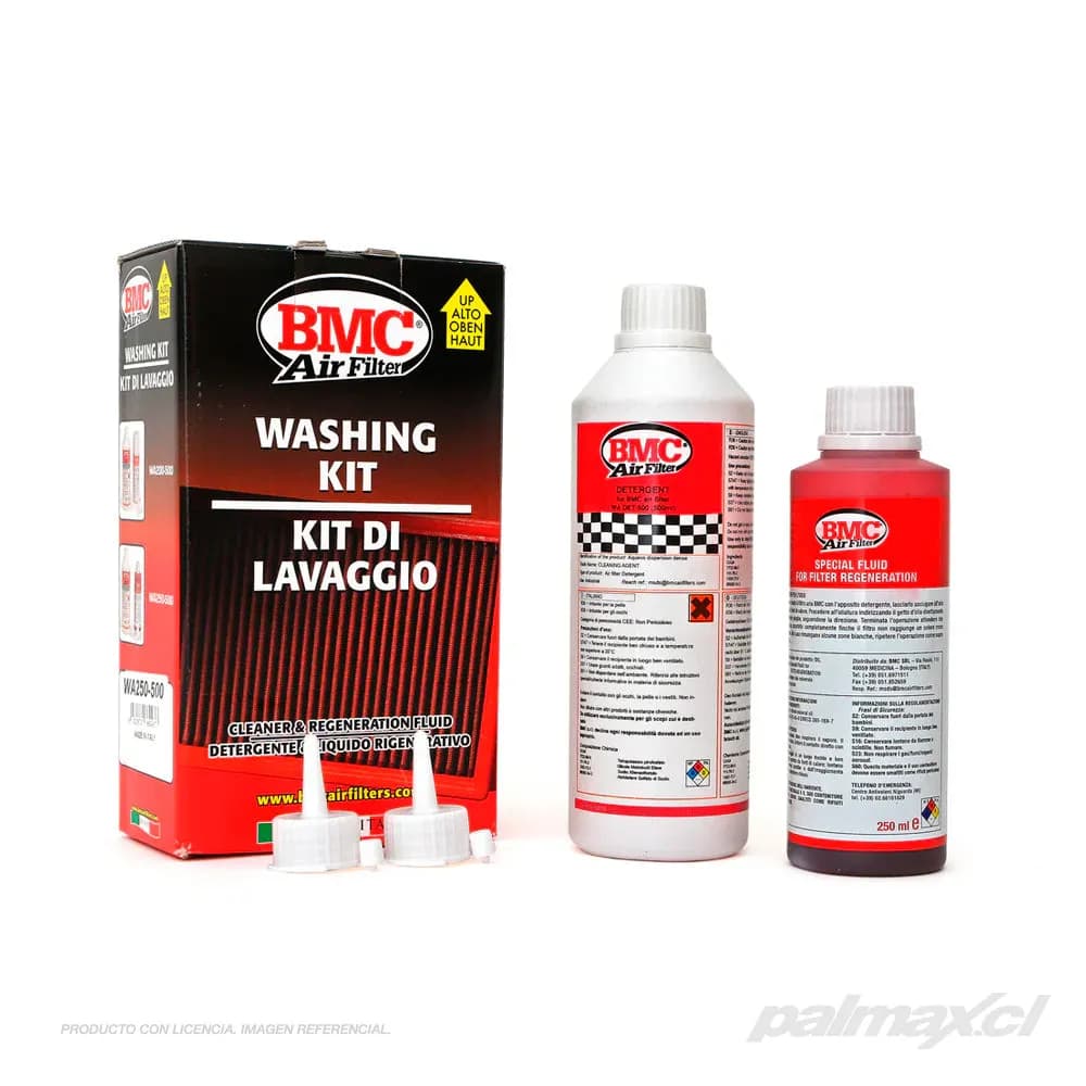 Kit de limpieza (liquido) para filtros de aire de alto flujo WA250-500 | BMC Air Filter de BMC Air Filter