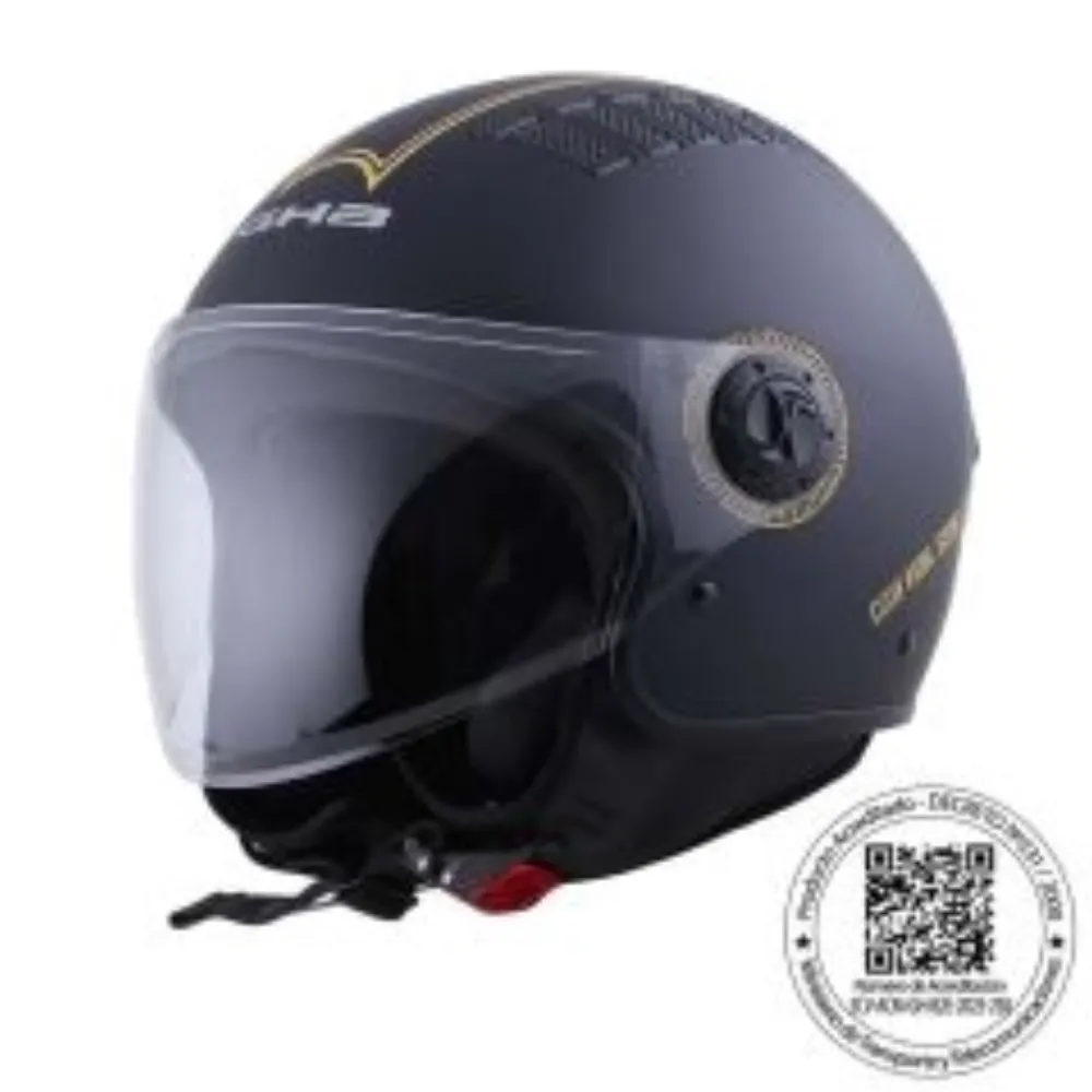 CASCO GHB 230 JOURNEY NEGRO DORADO MATE de GHB