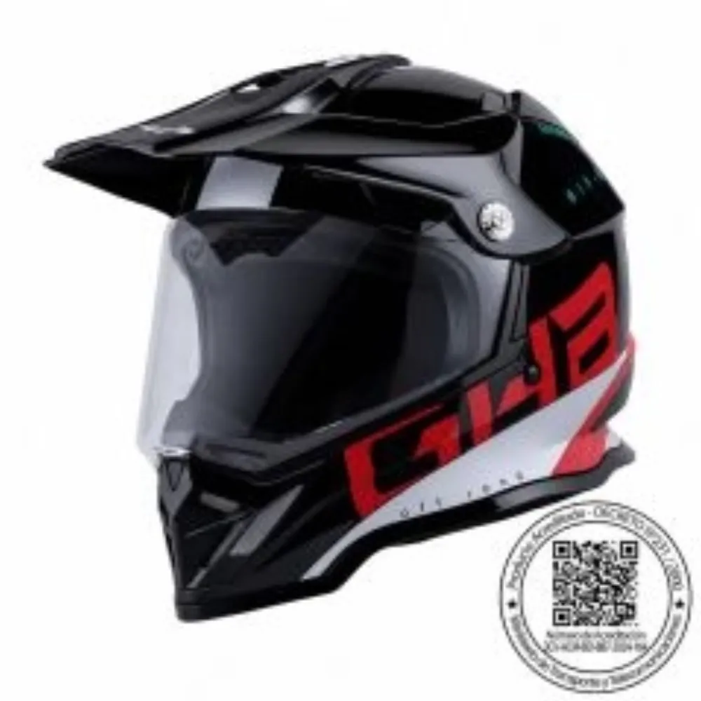 CASCO GHB 819-7 HONDUK NEGRO ROJO de GHB
