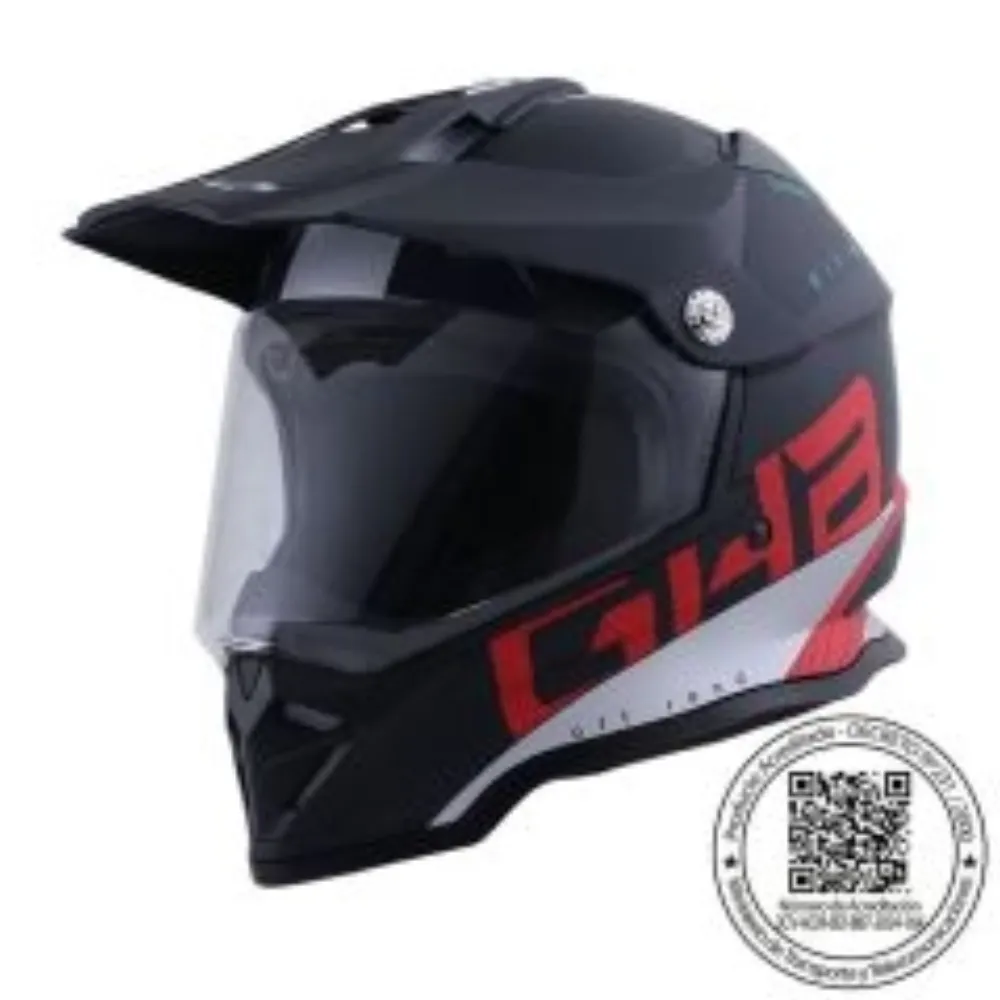 CASCO GHB 819-7 HONDUK NEGRO ROJO MATE de GHB