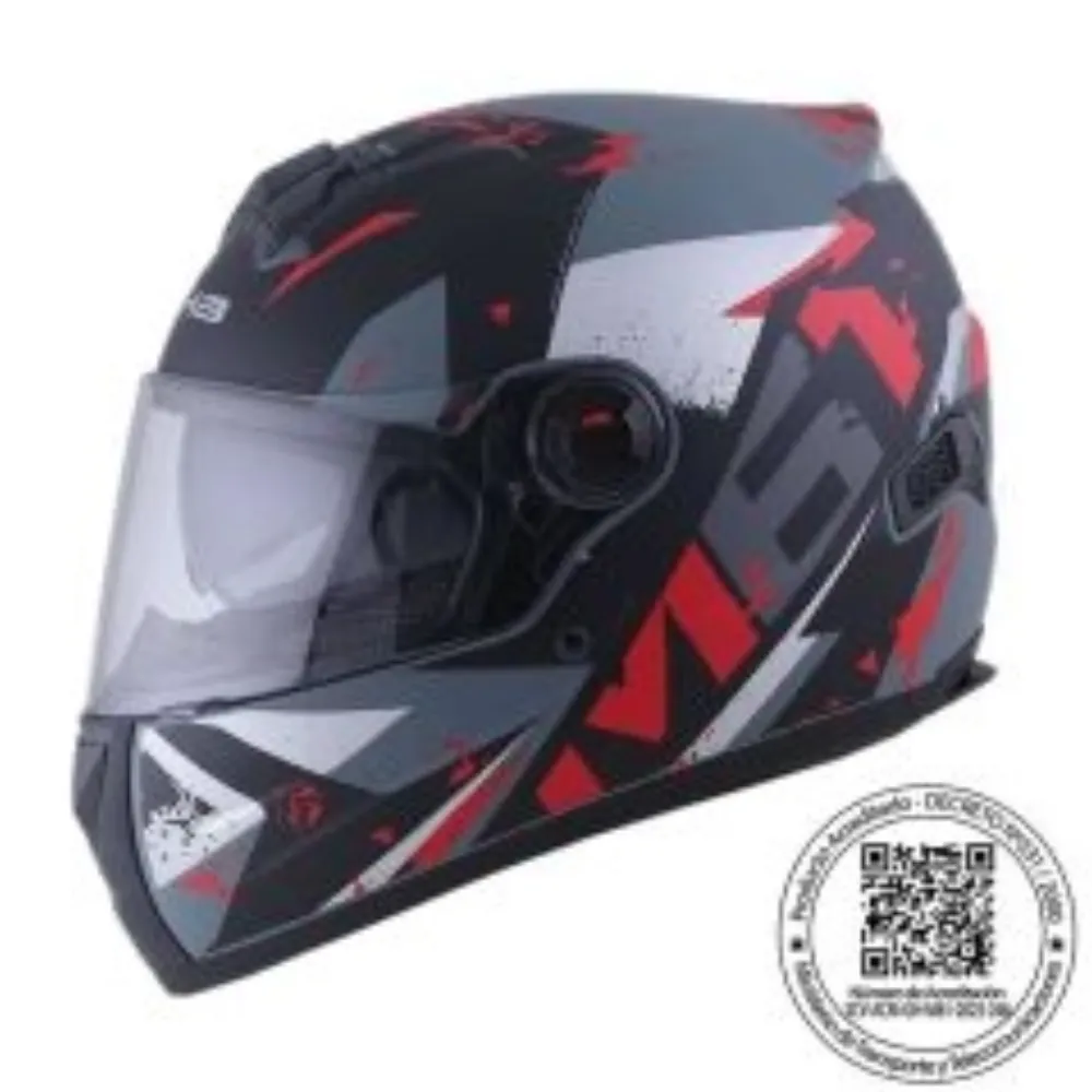 CASCO GHB M-61 GROW NEGRO GRIS ROJO MATE de GHB