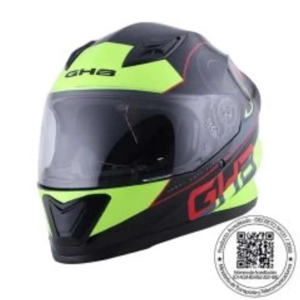 CASCO GHB M-62 CIRCLE NEGRO AMARILLO ROJO de GHB