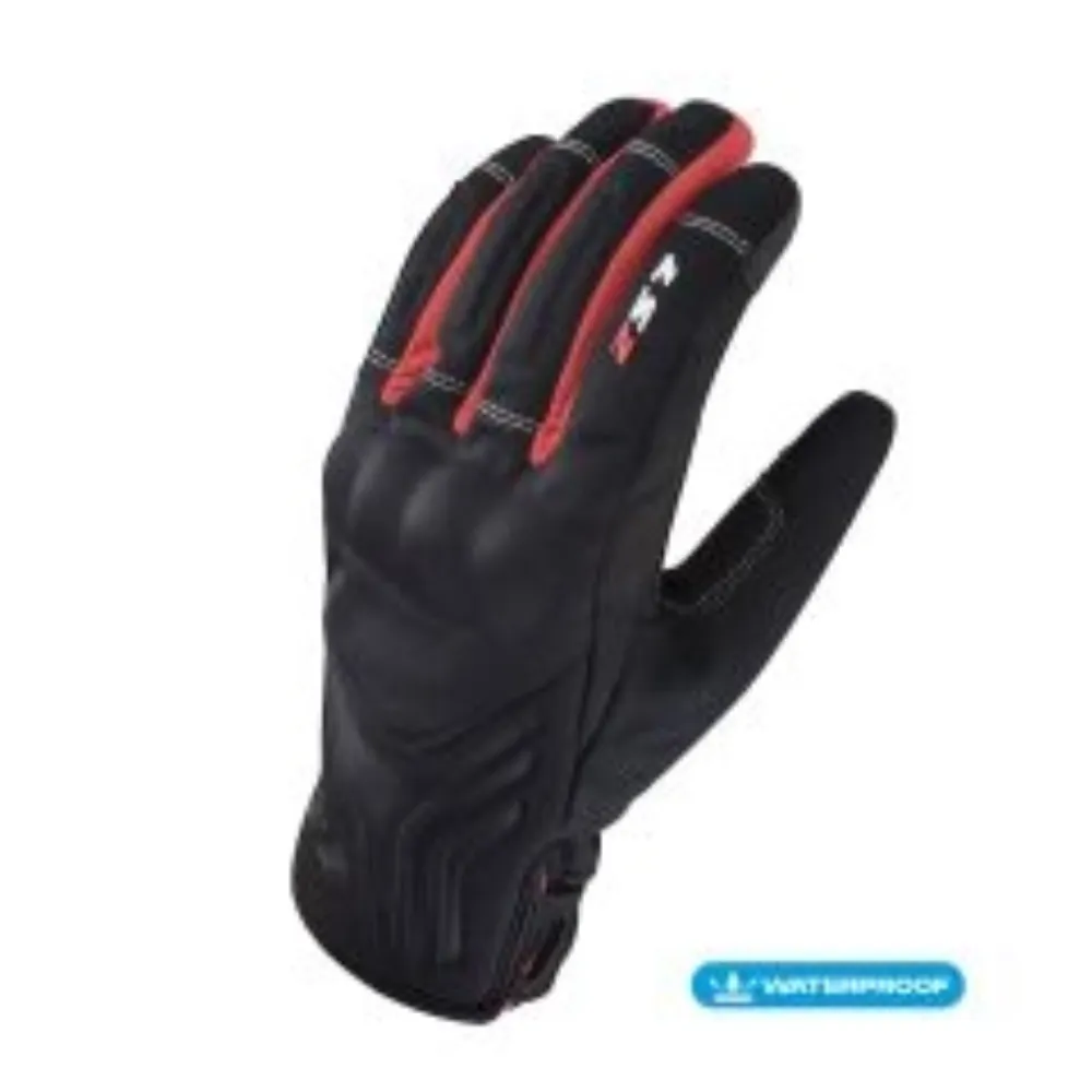 GUANTE LS2 JET II NEGRO ROJO HOMBRE de LS2 Gloves