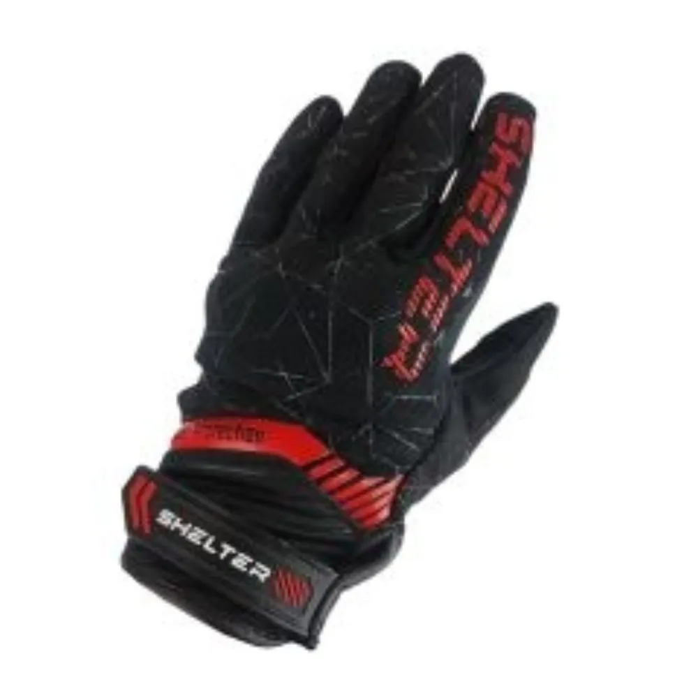 GUANTE SHELTER AIR FREE NEGRO ROJO de Shelter