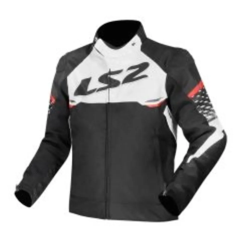 CHAQUETA LS2 APEX NEGRA BLANCO ROJO de LS2 Garment